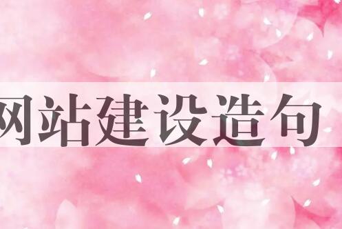 用网站建设造句