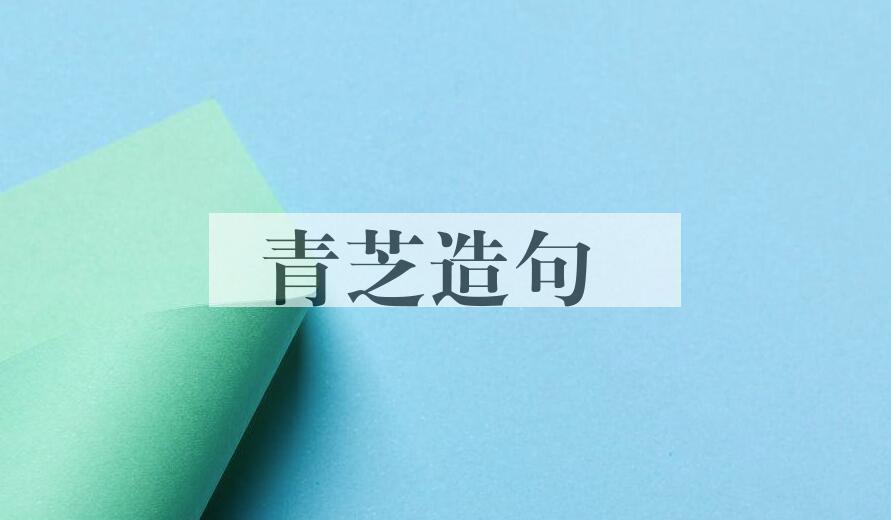 用青芝造句