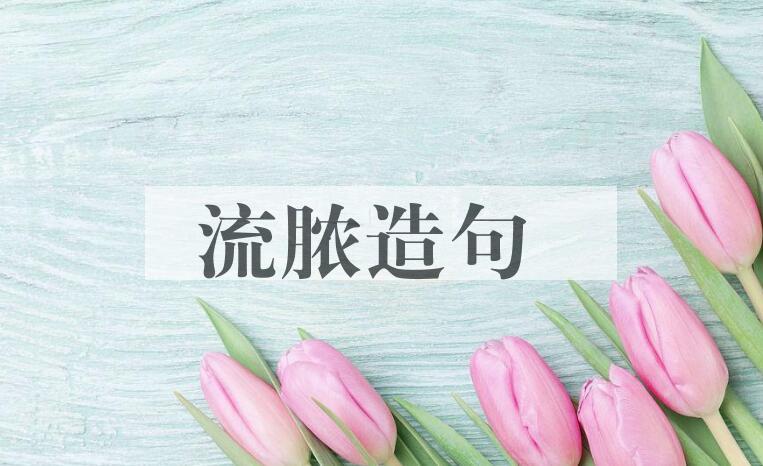 用流脓造句