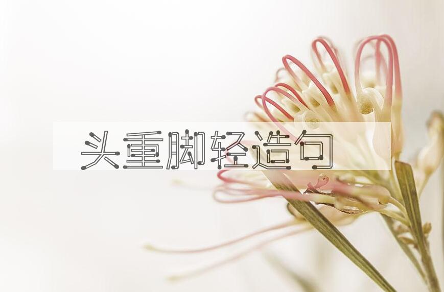 用头重脚轻造句