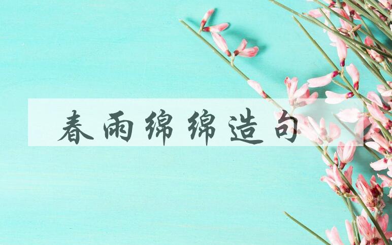 用春雨绵绵造句