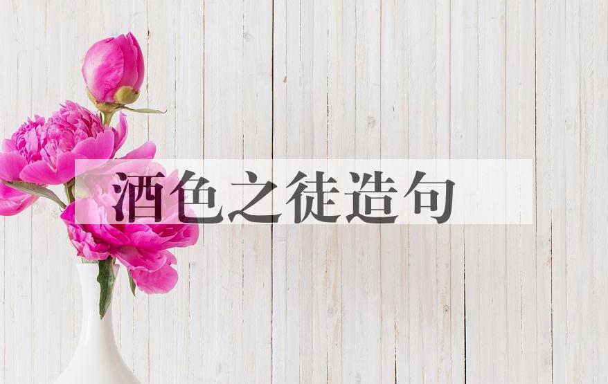 用酒色之徒造句