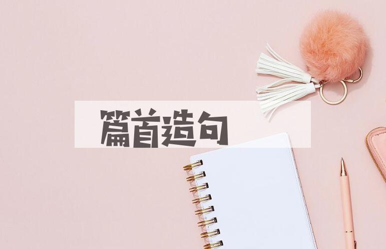 用篇首造句