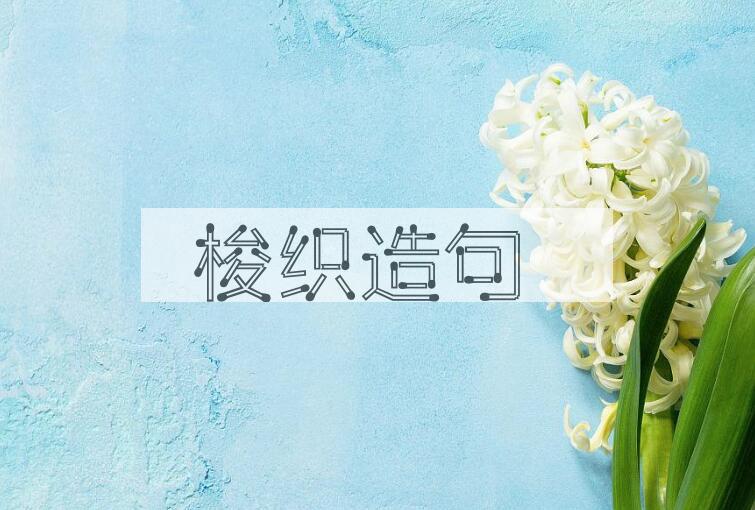 用梭织造句