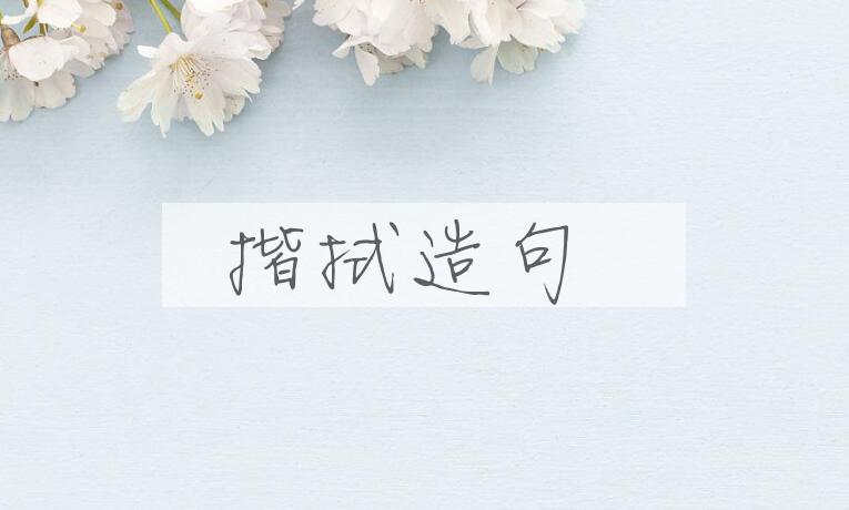 用揩拭造句
