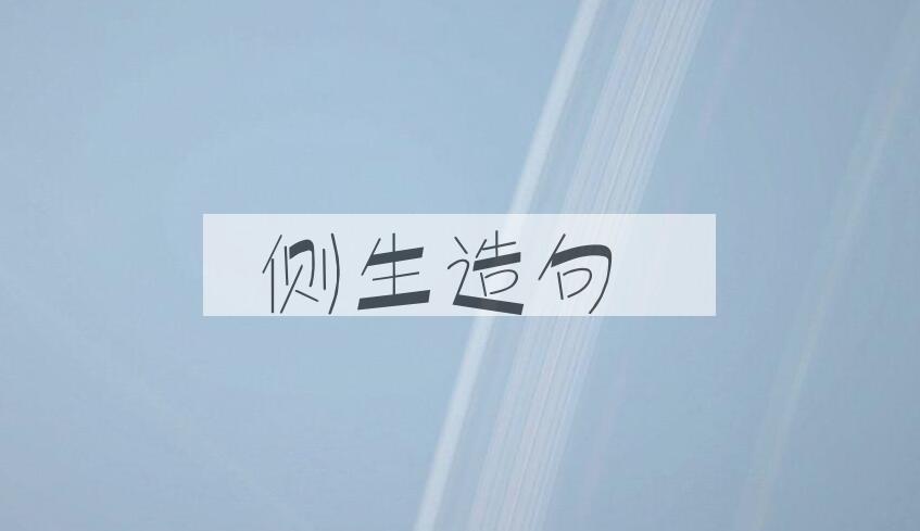 用侧生造句