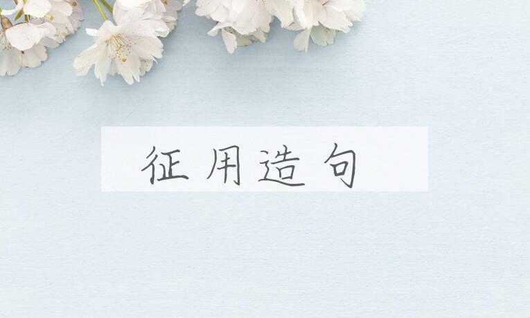 用征用造句