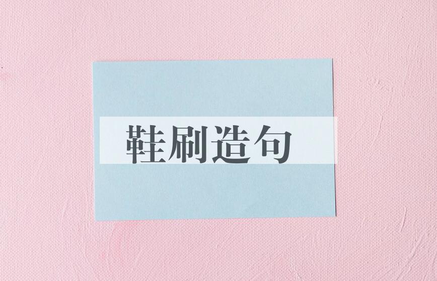 用鞋刷造句