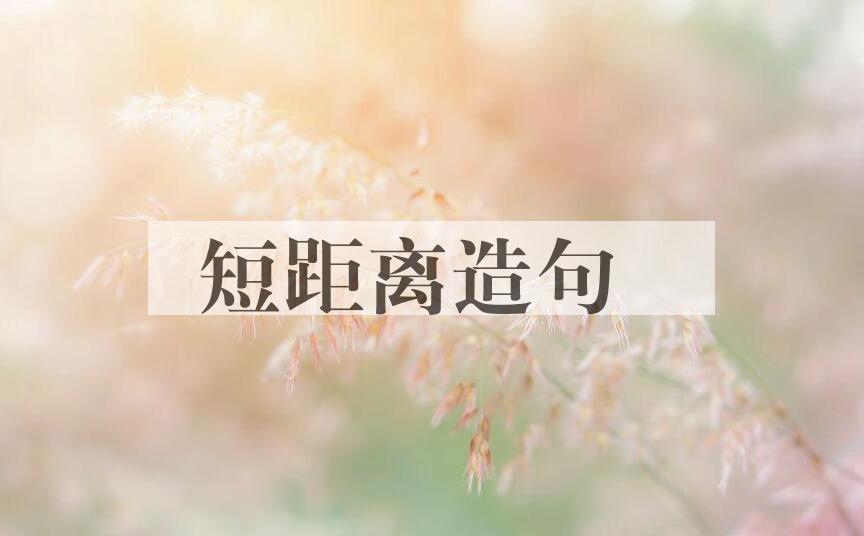 用短距离造句