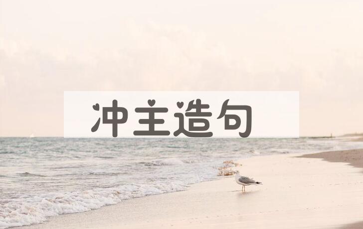用冲主造句
