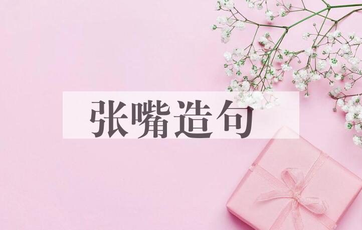 用张嘴造句