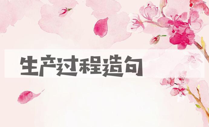 用生产过程造句