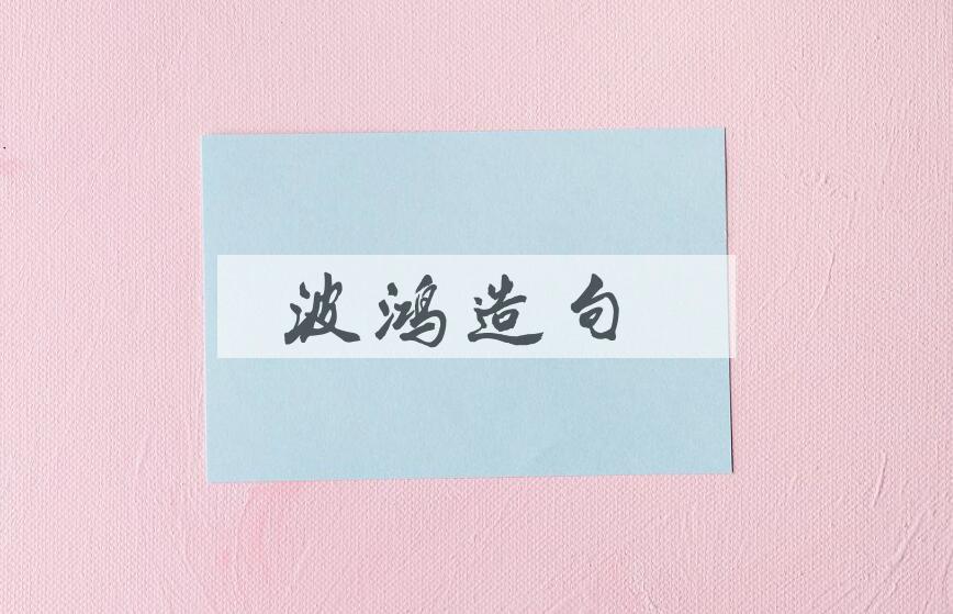 用波鸿造句