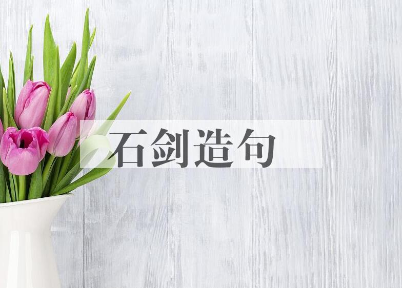 用石剑造句