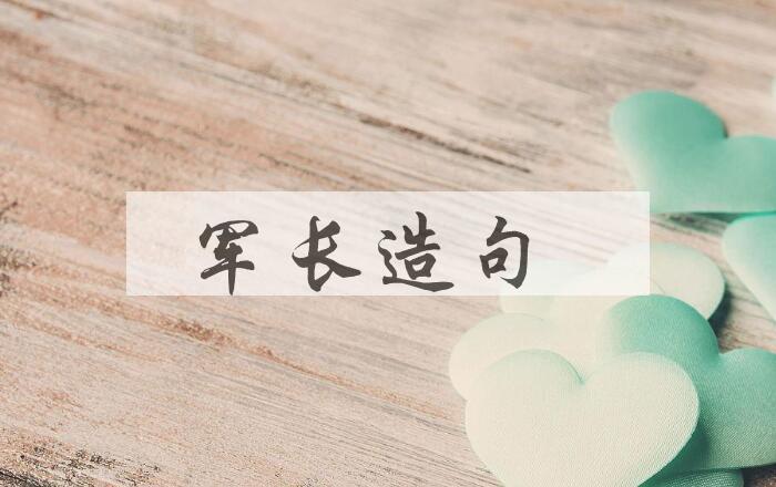 用军长造句
