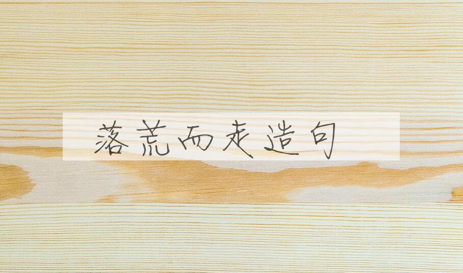 用落荒而走造句