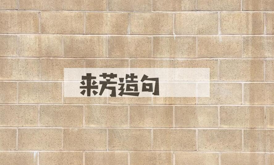 用来芳造句
