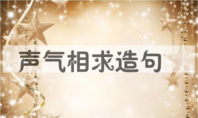 用声气相求造句
