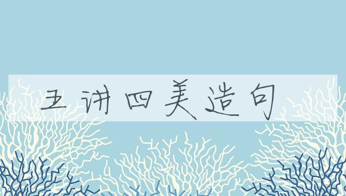 用五讲四美造句