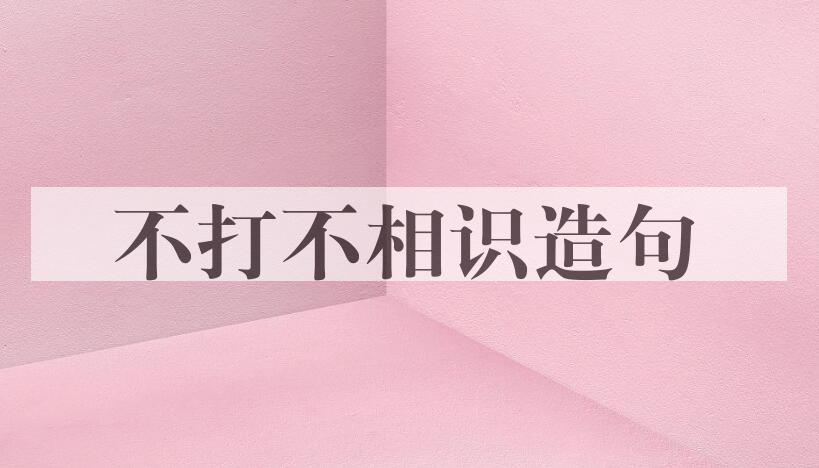 用不打不相识造句