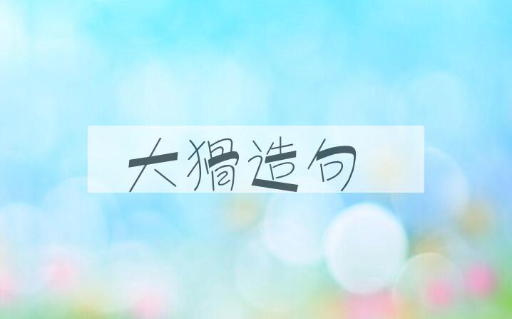 用大猾造句