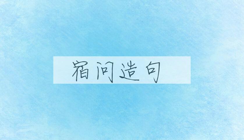 用宿问造句