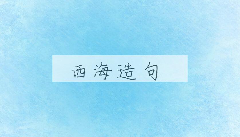用西海造句