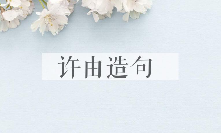 用许由造句