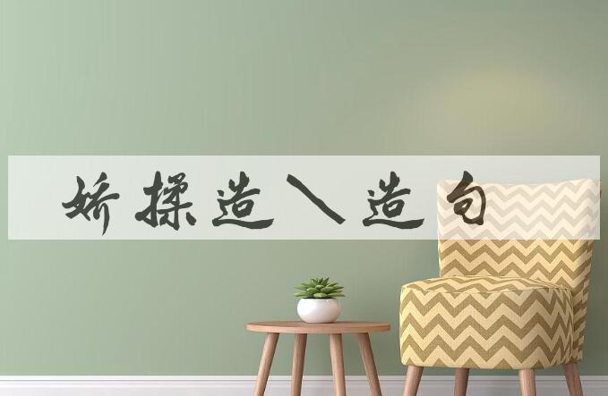 用娇揉造作造句