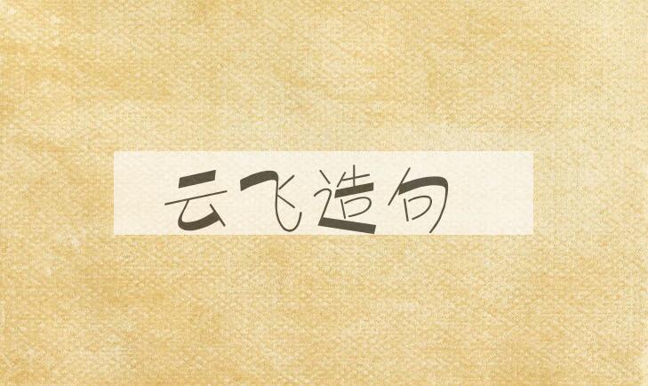 用云飞造句