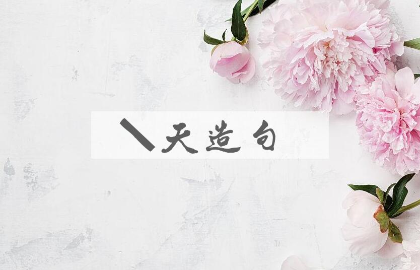 用配天造句