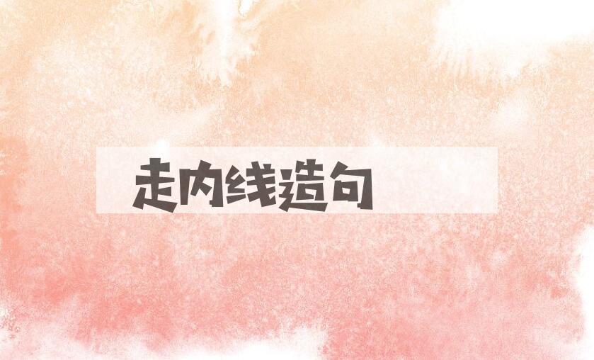 用走内线造句