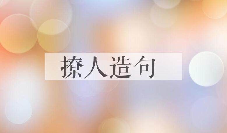 用撩人造句