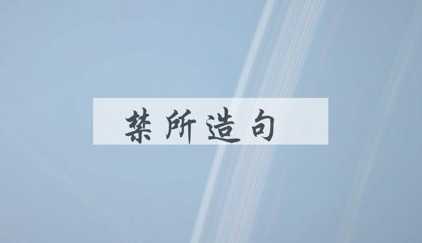 用禁所造句