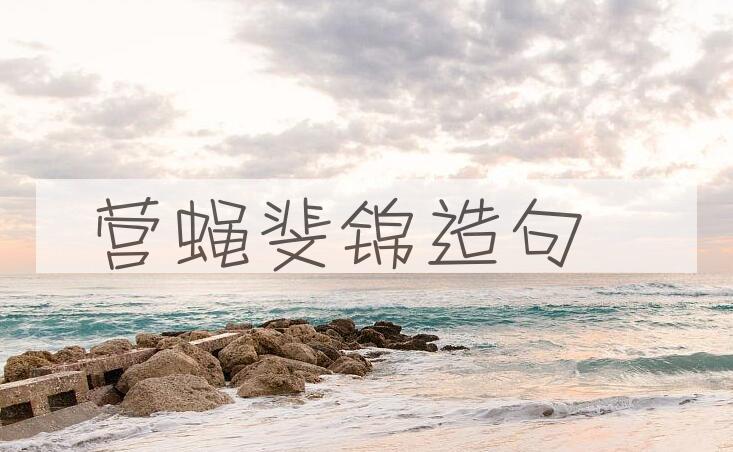 用营蝇斐锦造句