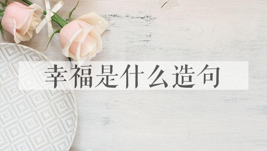 用幸福是什么造句