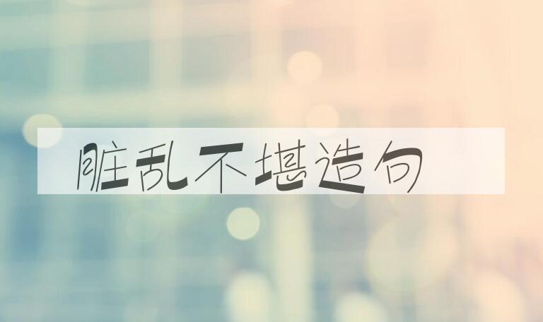 用脏乱不堪造句