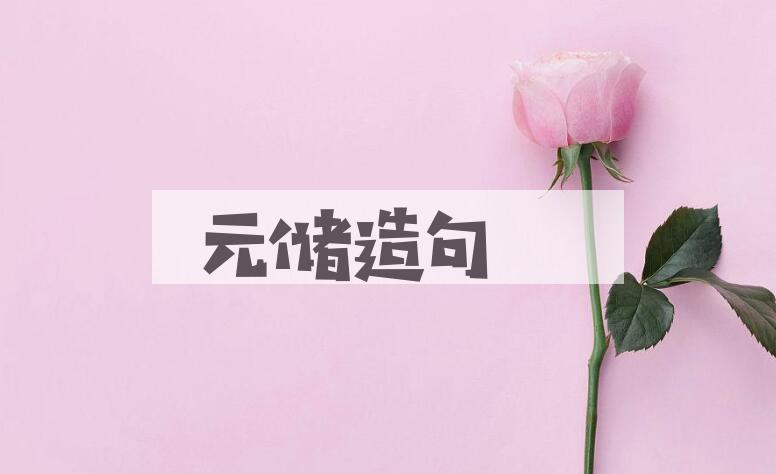 用元储造句