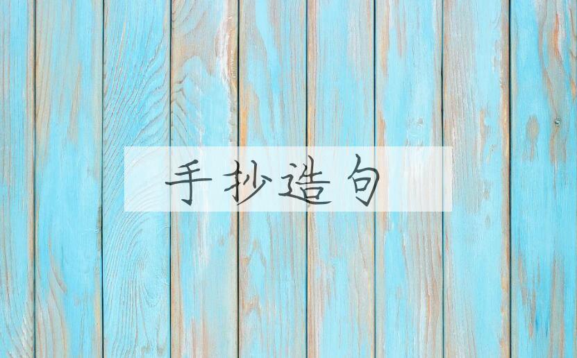 用手抄造句