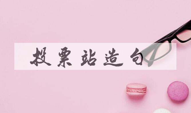 用投票站造句