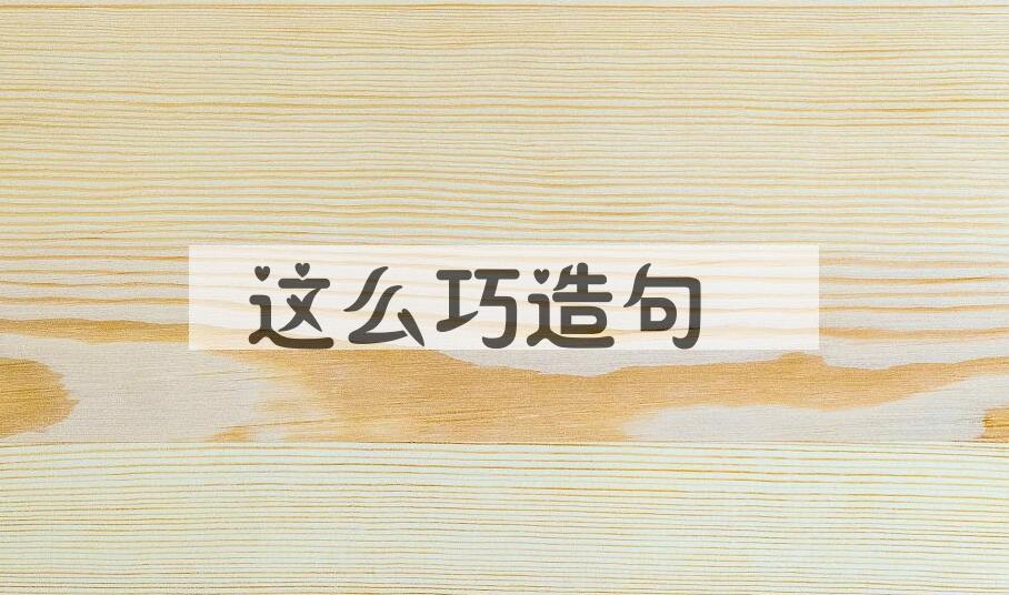 用这么巧造句
