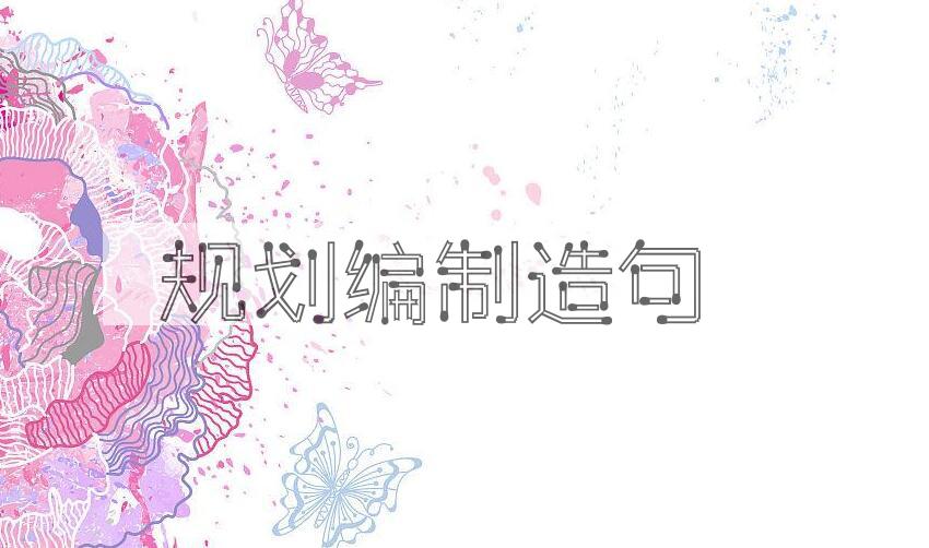 用规划编制造句