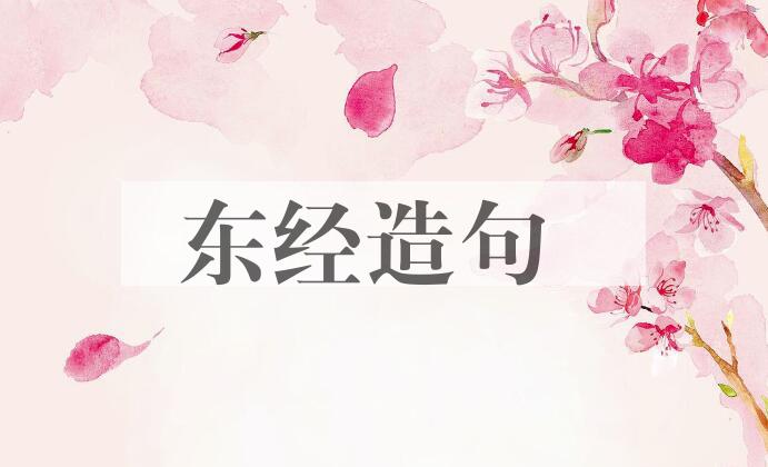 用东经造句
