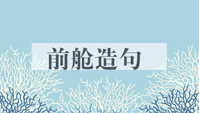 用前舱造句