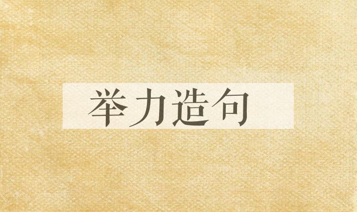 用举力造句