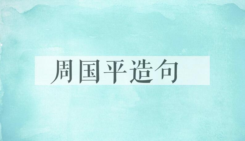 用周国平造句
