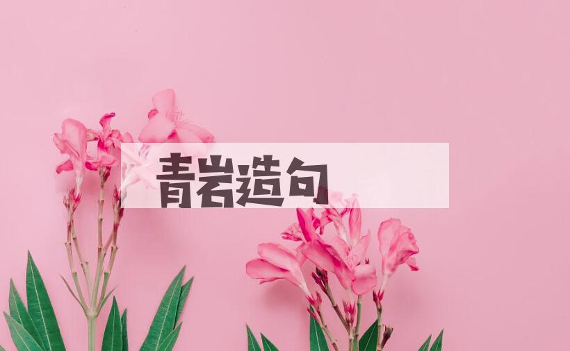 用青岩造句