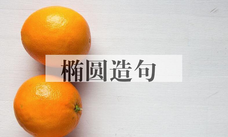用椭圆造句