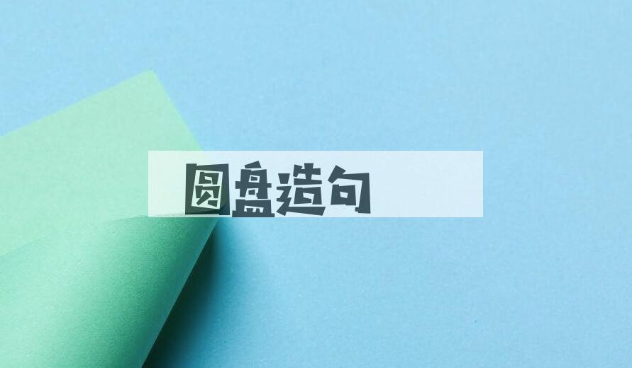 用圆盘造句