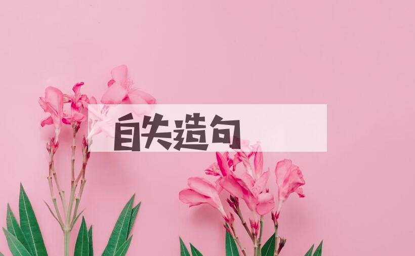 用自失造句